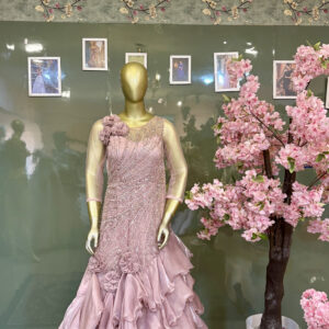 blush blossom mermaid gown
